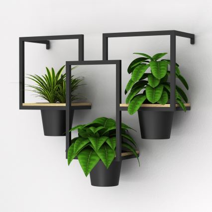 Γλάστρα τοίχου 46x53 cm μαύρο