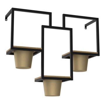 Γλάστρα τοίχου 46x53 cm χρυσαφί