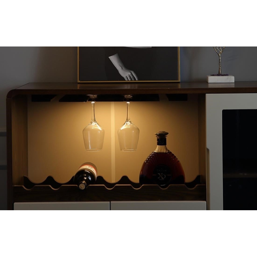 Yeelight - Φωτιστικό επίπλων LED με ρυθμιζόμενη ένταση και αισθητήρα, επαναφορτιζόμενο LED/1,8W/1100 mAh 2700K 20 εκ. ασημί