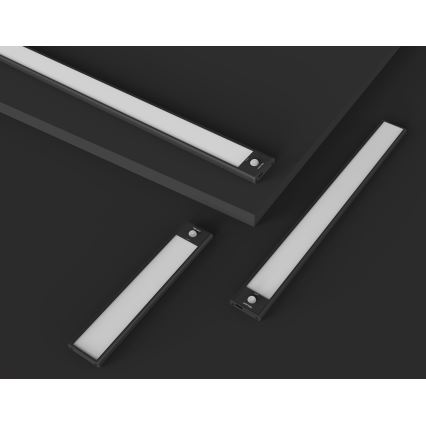 Yeelight - Φωτιστικό επίπλων LED με ρύθμιση φωτεινότητας, επαναφορτιζόμενο με αισθητήρα LED/2,3W/1500 mAh 4000K 40 εκ. μαύρο