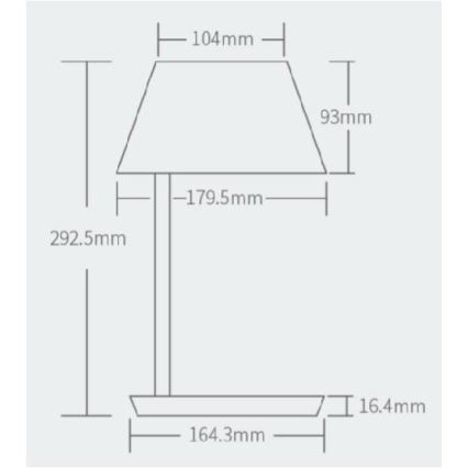 Yeelight - Επιτραπέζια λάμπα LED με ρυθμιζόμενο φωτισμό και ασύρματη φόρτιση Staria Bedside Lamp Pro LED/20W/230V Wi-Fi