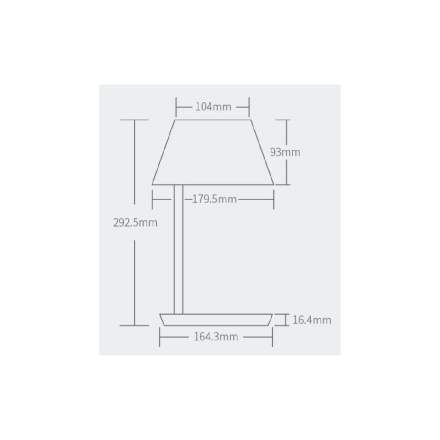 Yeelight - Επιτραπέζια λάμπα LED με ρυθμιζόμενο φωτισμό και ασύρματη φόρτιση Staria Bedside Lamp Pro LED/20W/230V Wi-Fi