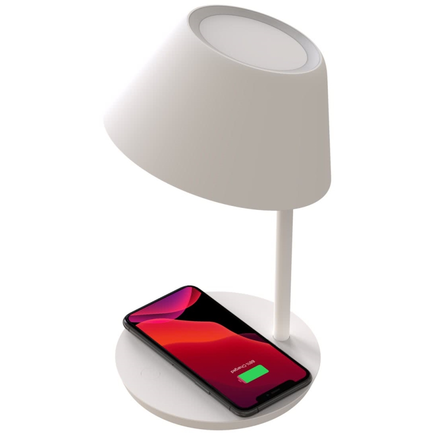 Yeelight - Επιτραπέζια λάμπα LED με ρυθμιζόμενο φωτισμό και ασύρματη φόρτιση Staria Bedside Lamp Pro LED/20W/230V Wi-Fi