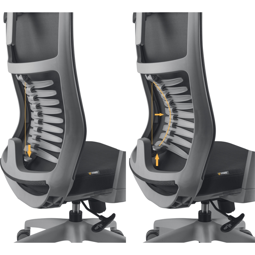 Yenkee - Καρέκλα γραφείου μαύρο/γκρι