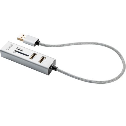 Yenkee - Διανομέας USB 2.0 και αναγνώστης καρτών