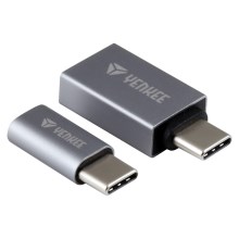 Yenkee - Σετ προσαρμογέων από USB-C σε MicroUSB και USB-A