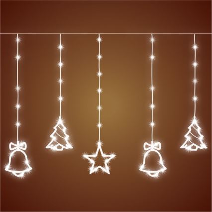 Γιρλάντα LED για εξωτερική χρήση, 186xLED, 7m, IP44, ψυχρό λευκό