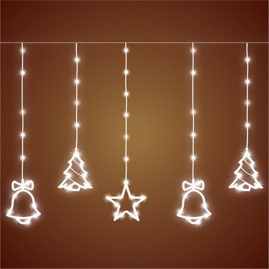 Γιρλάντα LED για εξωτερική χρήση, 186xLED, 7m, IP44, ψυχρό λευκό