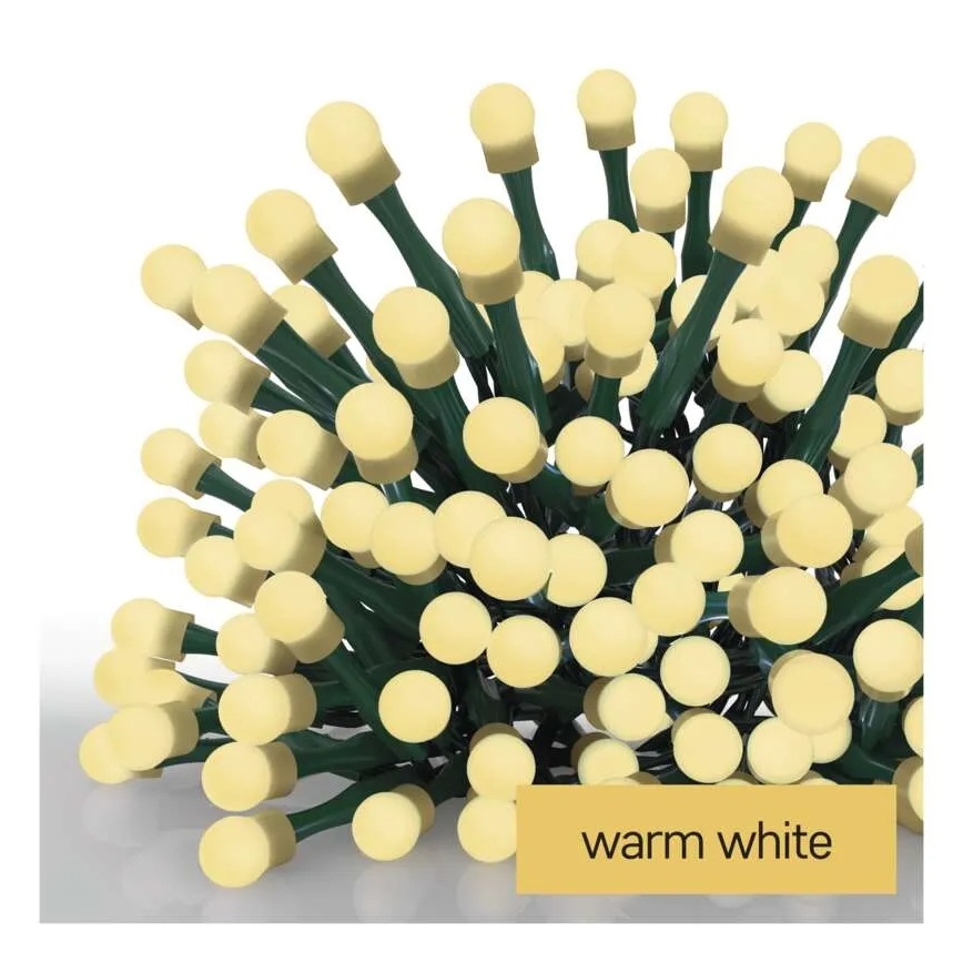 Γιρλάντα LED με 480 LED, 8 λειτουργίες, μήκος 53 m, IP44, θερμό λευκό