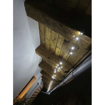 Γιρλάντα εξωτερικού χώρου LED 40xLED/9m IP44 ψυχρό λευκό
