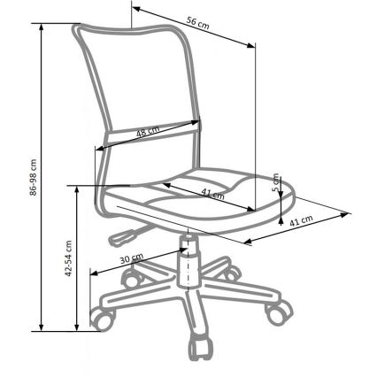Γραφειακή καρέκλα FANA σε γκρι/μαύρο