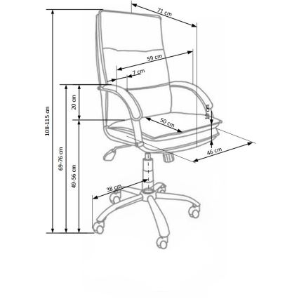 Γραφειακή καρέκλα LOMI μαύρη