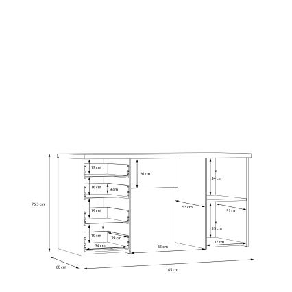 Γραφείο ARENO λευκό