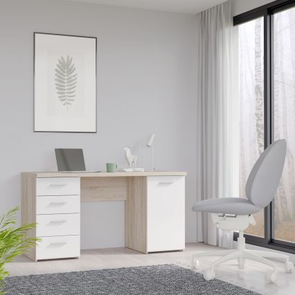 Γραφείο ARENO λευκό/δρυς Sonoma