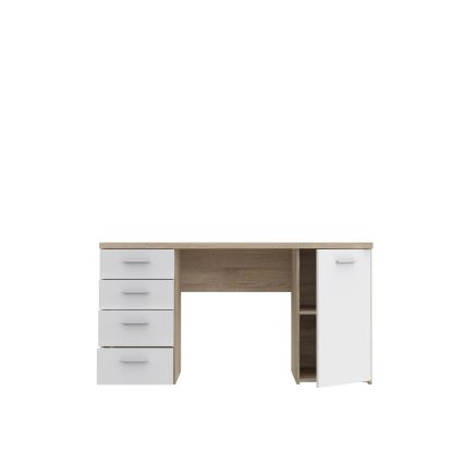 Γραφείο ARENO λευκό/δρυς Sonoma