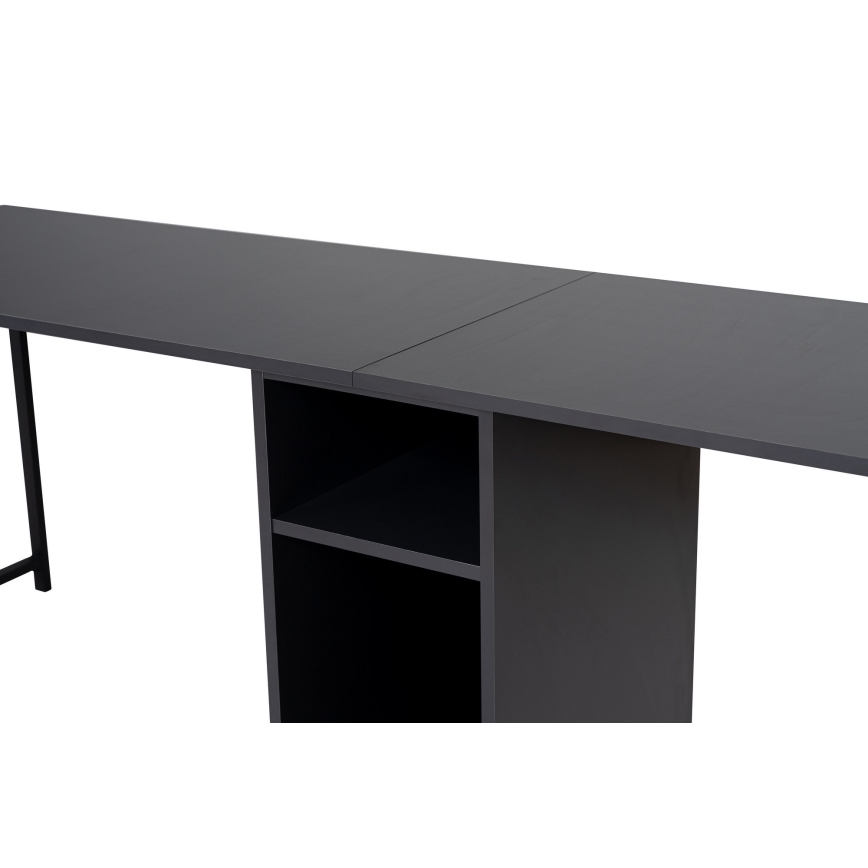 Γραφείο CLARO 240x60 cm ανθρακί/μαύρο