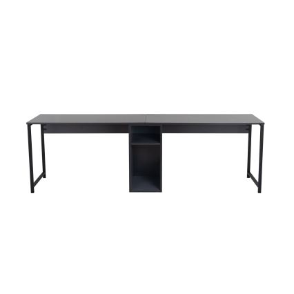 Γραφείο CLARO 240x60 cm ανθρακί/μαύρο