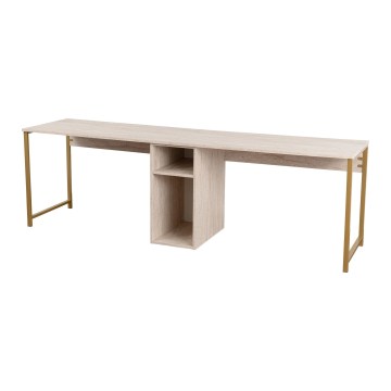 Γραφείο CLARO 240x60 cm τραβερτίνη/χρυσό
