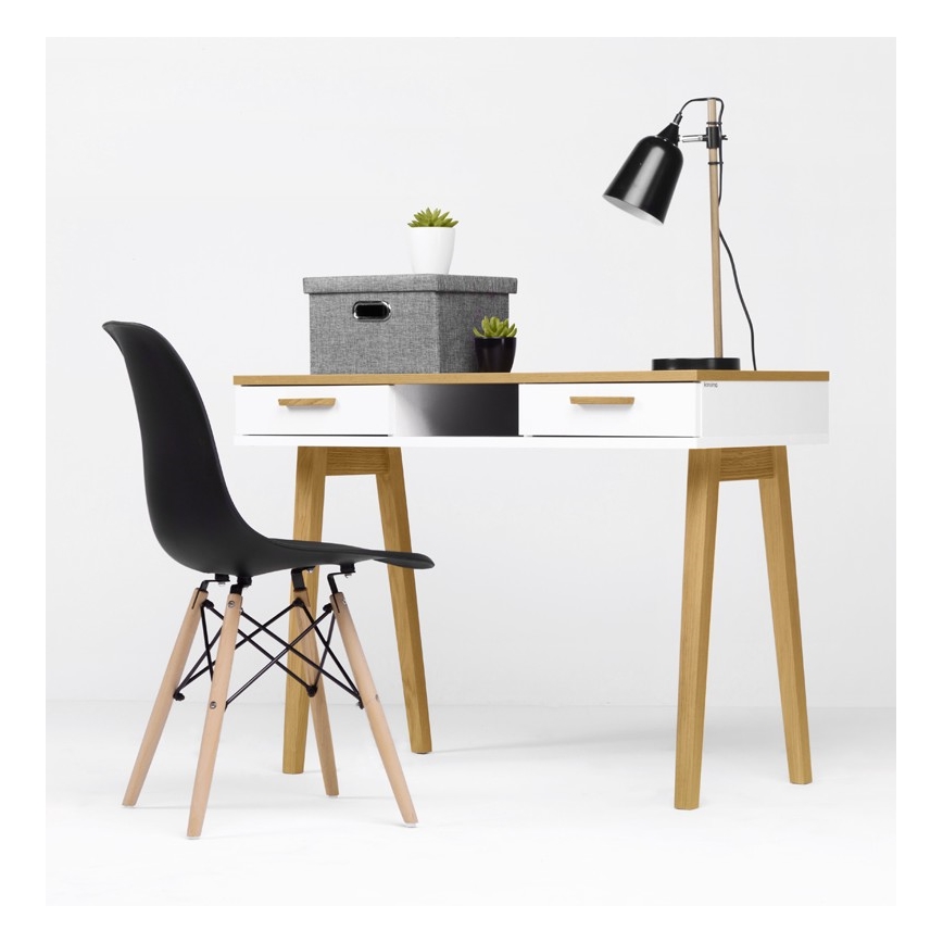 Γραφείο εργασίας FRISK 75x100 εκ. φυσική δρυς/λευκό