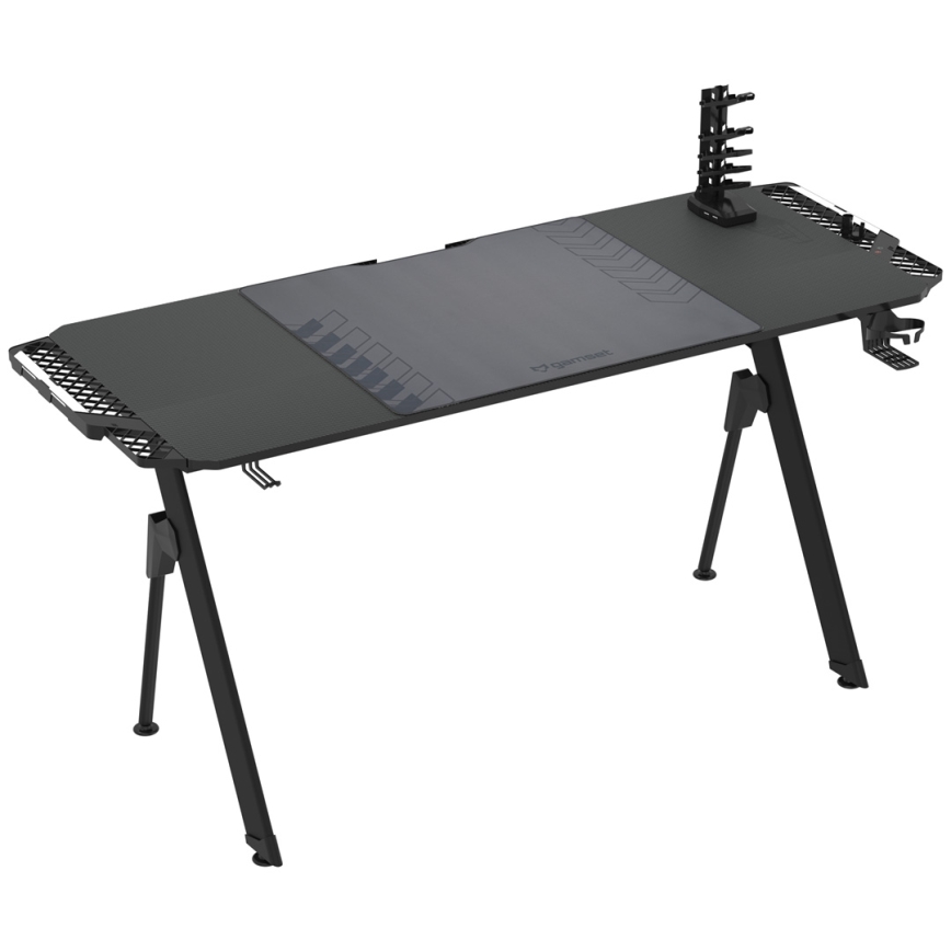 Γραφείο gaming FALCON με οπίσθιο φωτισμό LED RGB 156x60 cm μαύρο