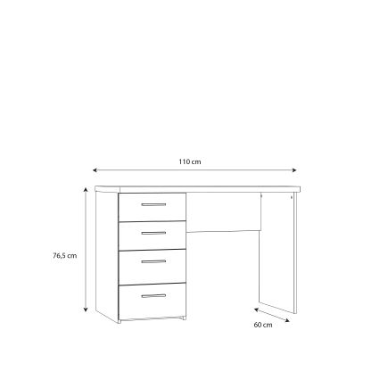Γραφείο GINO λευκό