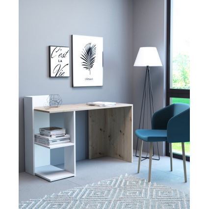 Γραφείο MARLO δρυς artisan/λευκό