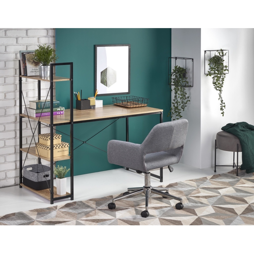 Γραφείο SERENOR σε μαύρο/sonoma δρυς