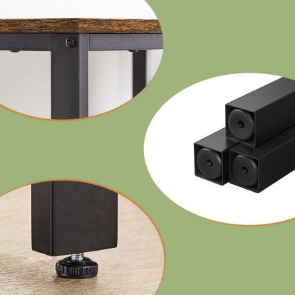 Γραφείο SOLEA καφέ/μαύρο