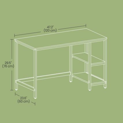 Γραφείο SOLEA καφέ/μαύρο