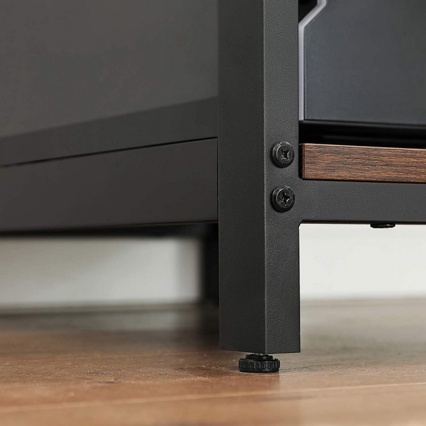 Γραφείο SOLEA σε καφέ/μαύρο