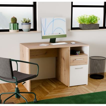 Γραφείο URO δρυς artisan/λευκό