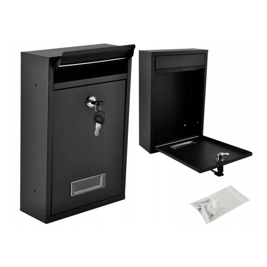 Γραμματοκιβώτιο 21,7x32 εκ. μαύρο