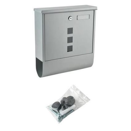 Γραμματοκιβώτιο 34x30,7 cm ασημένιο