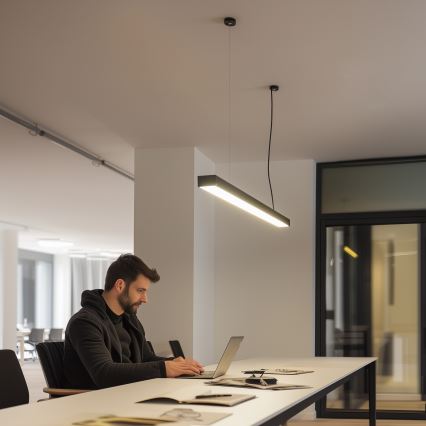 Γραμμικό φωτιστικό οροφής LED CYNIDECO LED/30W/230V 4000K μαύρο