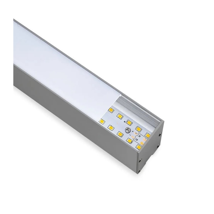 Γραμμικό κρεμαστό φωτιστικό LED SAMSUNG CHIP LED/40W/230V 4000K ασημί