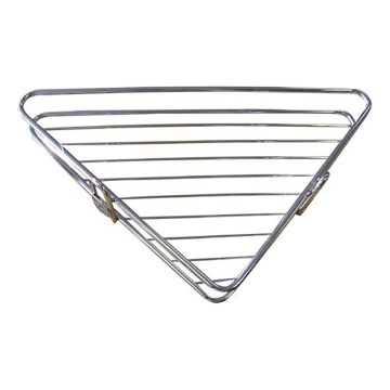 Γωνιακή ράφι για ντουζιέρα 25x34 εκ. γυαλιστερό χρώμιο