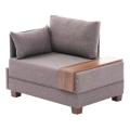 Γωνιακή πολυθρόνα TULA αριστερή, καφέ