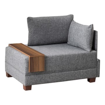 Γωνιακή πολυθρόνα TULA γκρι δεξιά