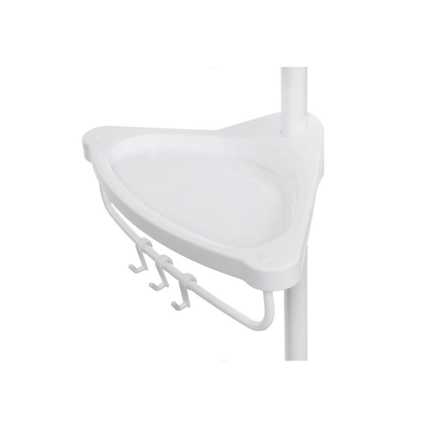 Γωνιακό ράφι μπάνιου DEX λευκό