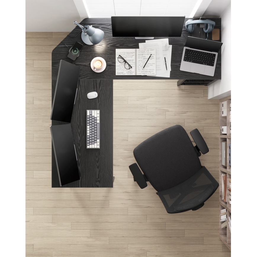 Γωνιακό γραφείο SOLEA μαύρο