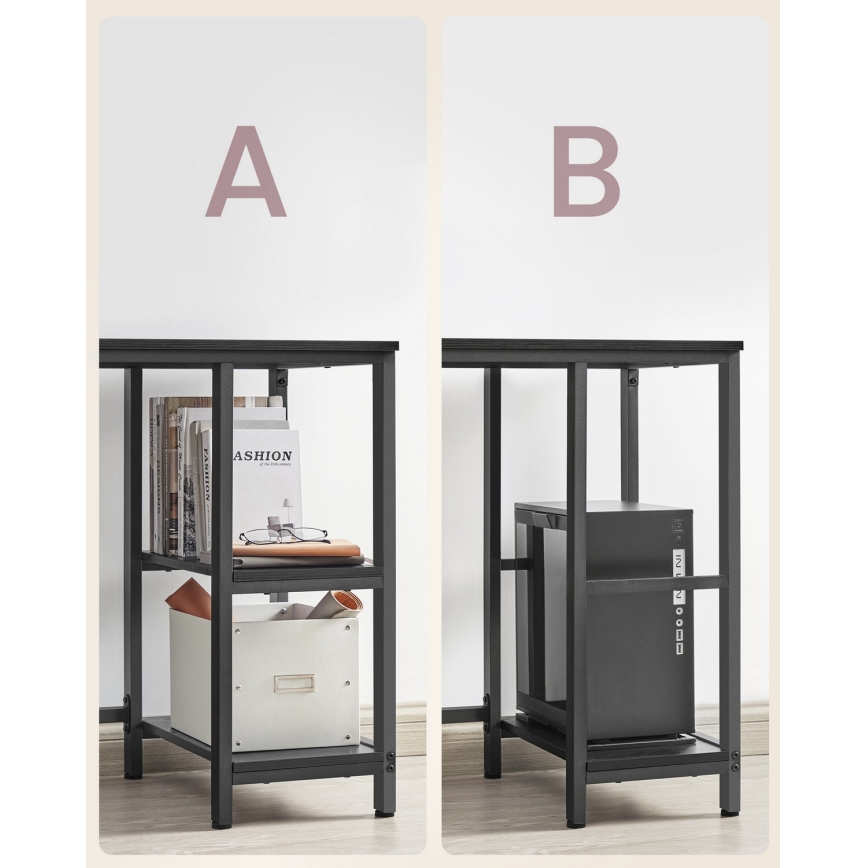 Γωνιακό γραφείο SOLEA μαύρο