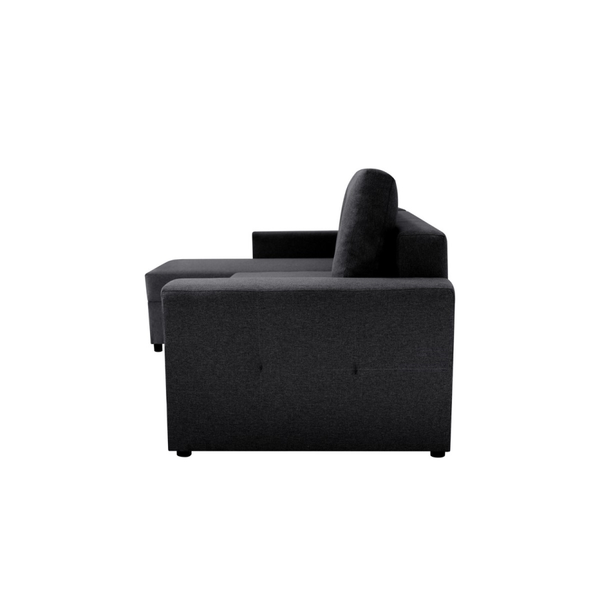 Πολυμορφικός γωνιακός καναπές με λειτουργία ύπνου και αποθηκευτικό χώρο SEVILLA ανθρακί
