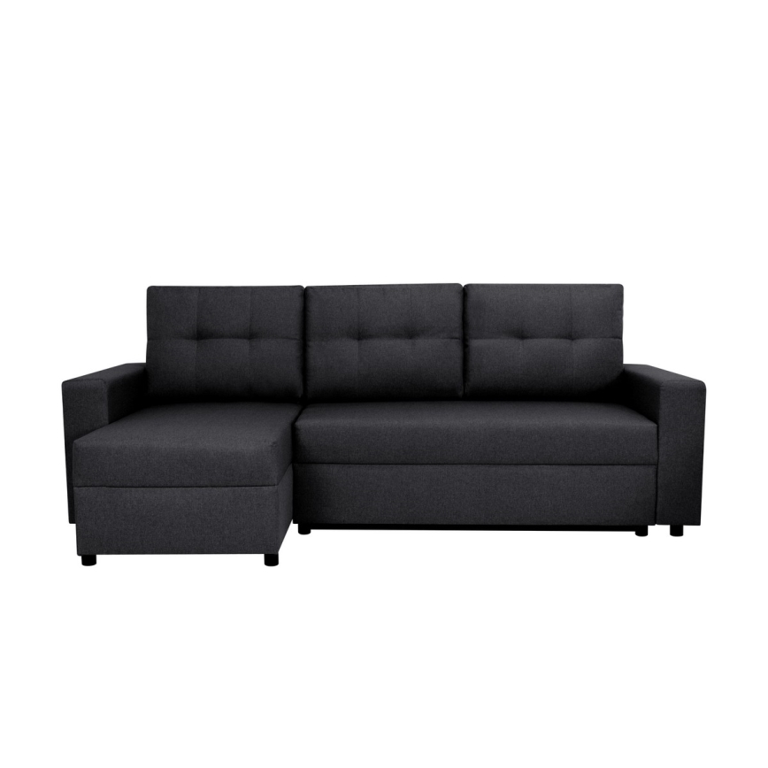 Πολυμορφικός γωνιακός καναπές με λειτουργία ύπνου και αποθηκευτικό χώρο SEVILLA ανθρακί