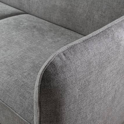 Γωνιακός καναπές‑κρεβάτι σε σχήμα L με αποθηκευτικό χώρο NISA, γκρι (δεξιά)