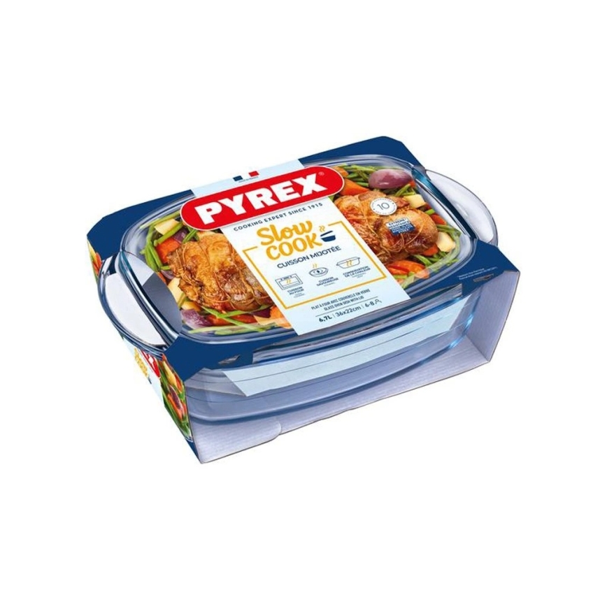 Γυάλινη φόρμα ψησίματος με καπάκι PYREX 6,7 l