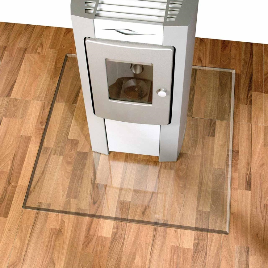 Γυάλινο προστατευτικό τζακιού 1000x1000x8 mm τετράγωνο