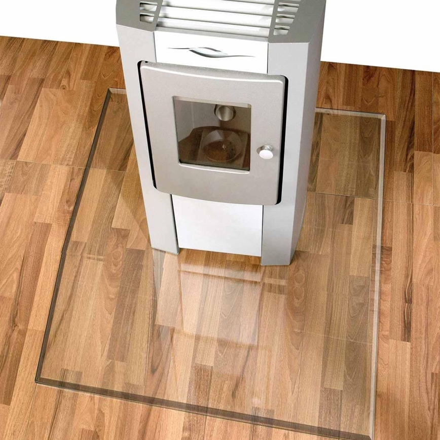 Γυάλινο προστατευτικό τζακιού 900x750x8 mm ορθογώνιο παραλληλόγραμμο