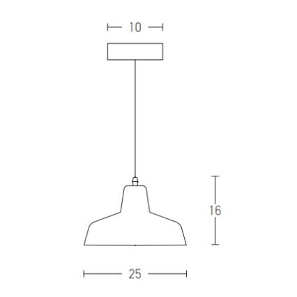 Zambelis 1655 - Πολύφωτο με συρματόσχοινο 1xE27/40W/230V τσιμέντο