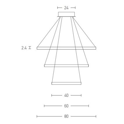 Zambelis 180031-D - Led Dimmable κρεμαστό φωτιστικό οροφής LED/135W/230V χαλκός