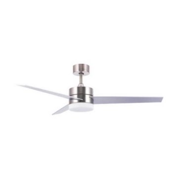 Zambelis 19134 - Ανεμιστήρας οροφής LED LED/15W/230V 3000/4000/6000K ματ χρώμιο + τηλεχειριστήριο